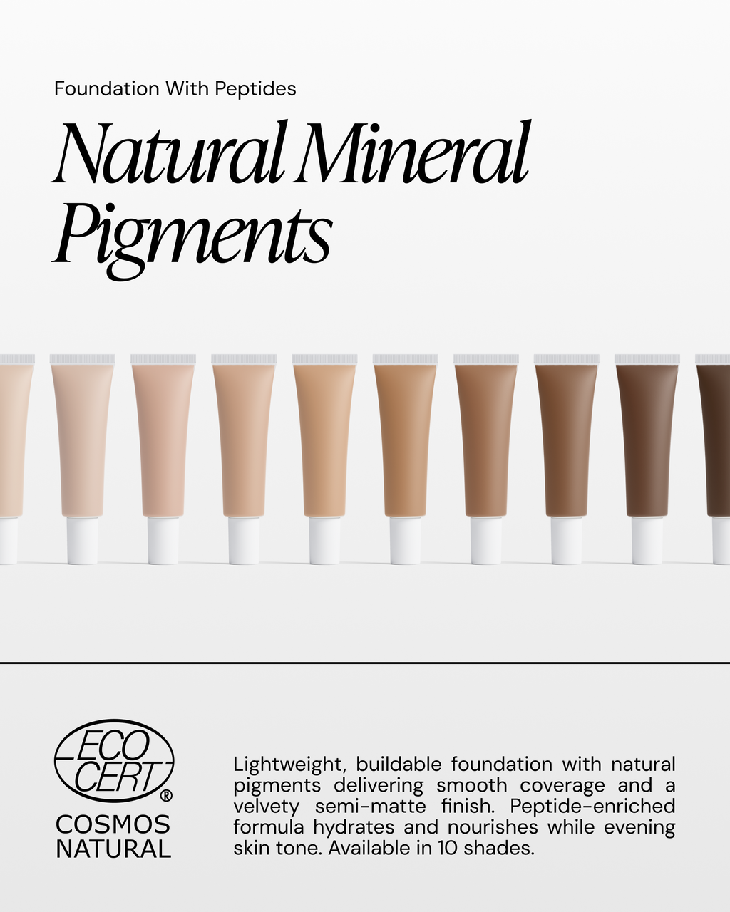 Foundation with Peptides, 10 Light Warm