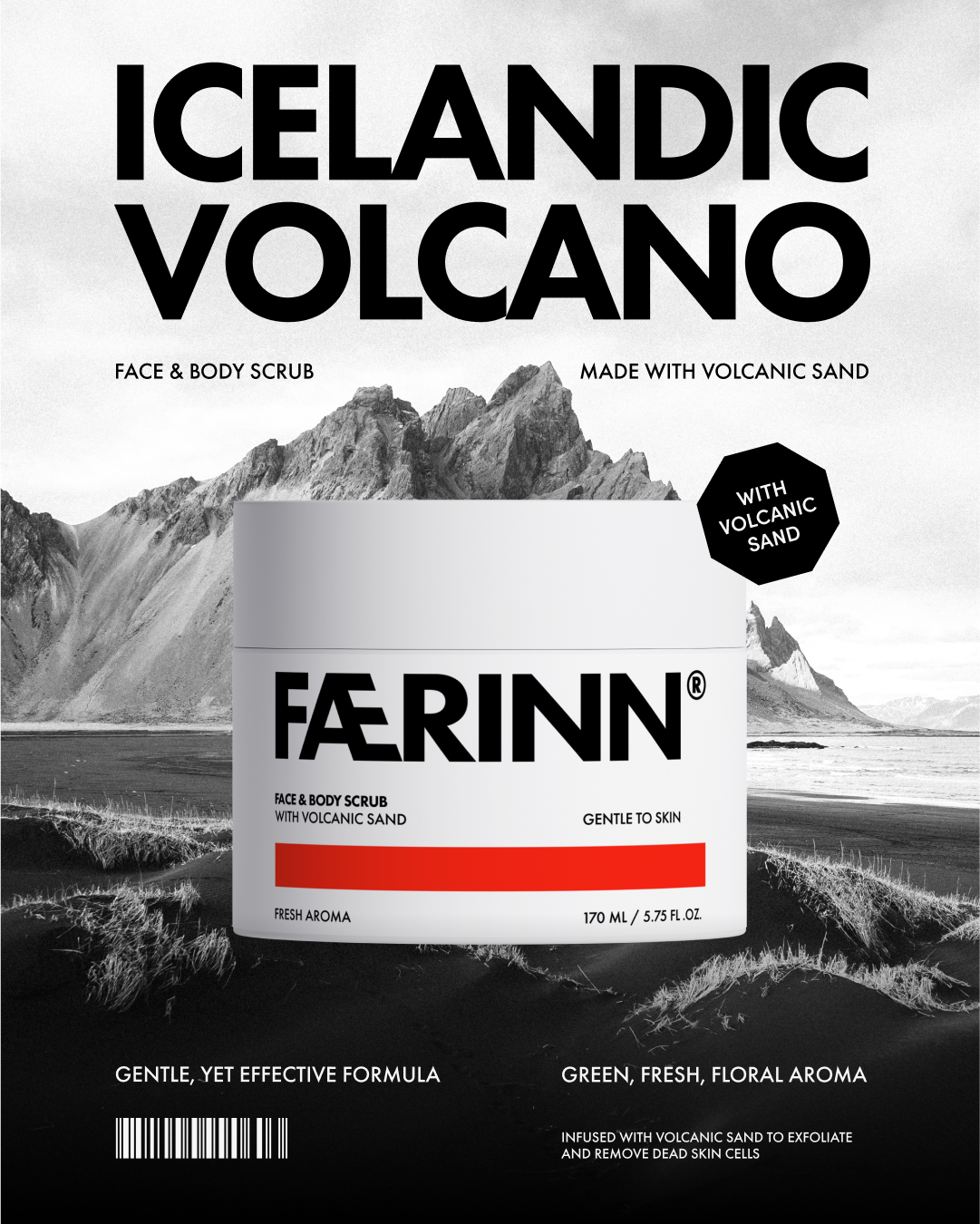 Icelandic Volcano Face & Body Scrub