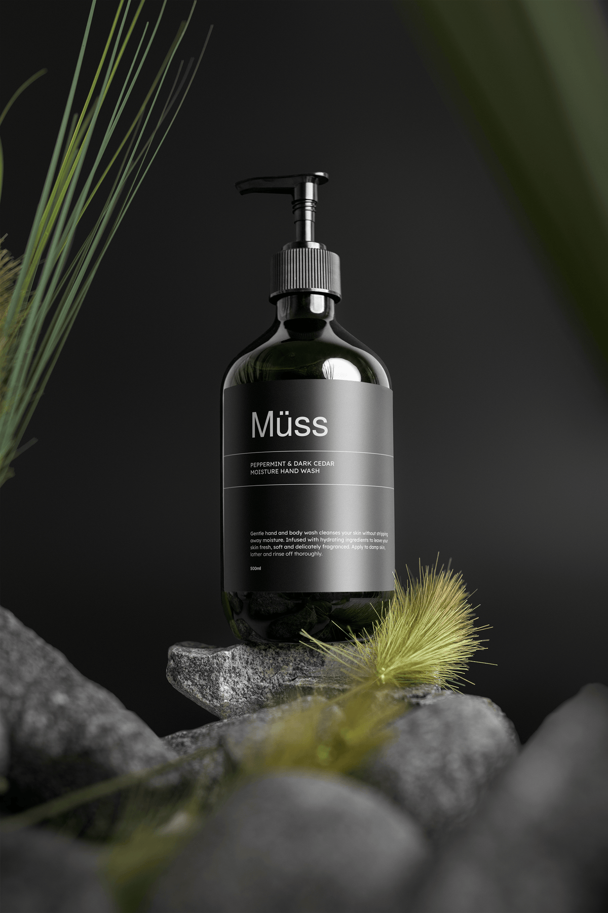Hand & Body Wash, Peppermint & Dark Cedar