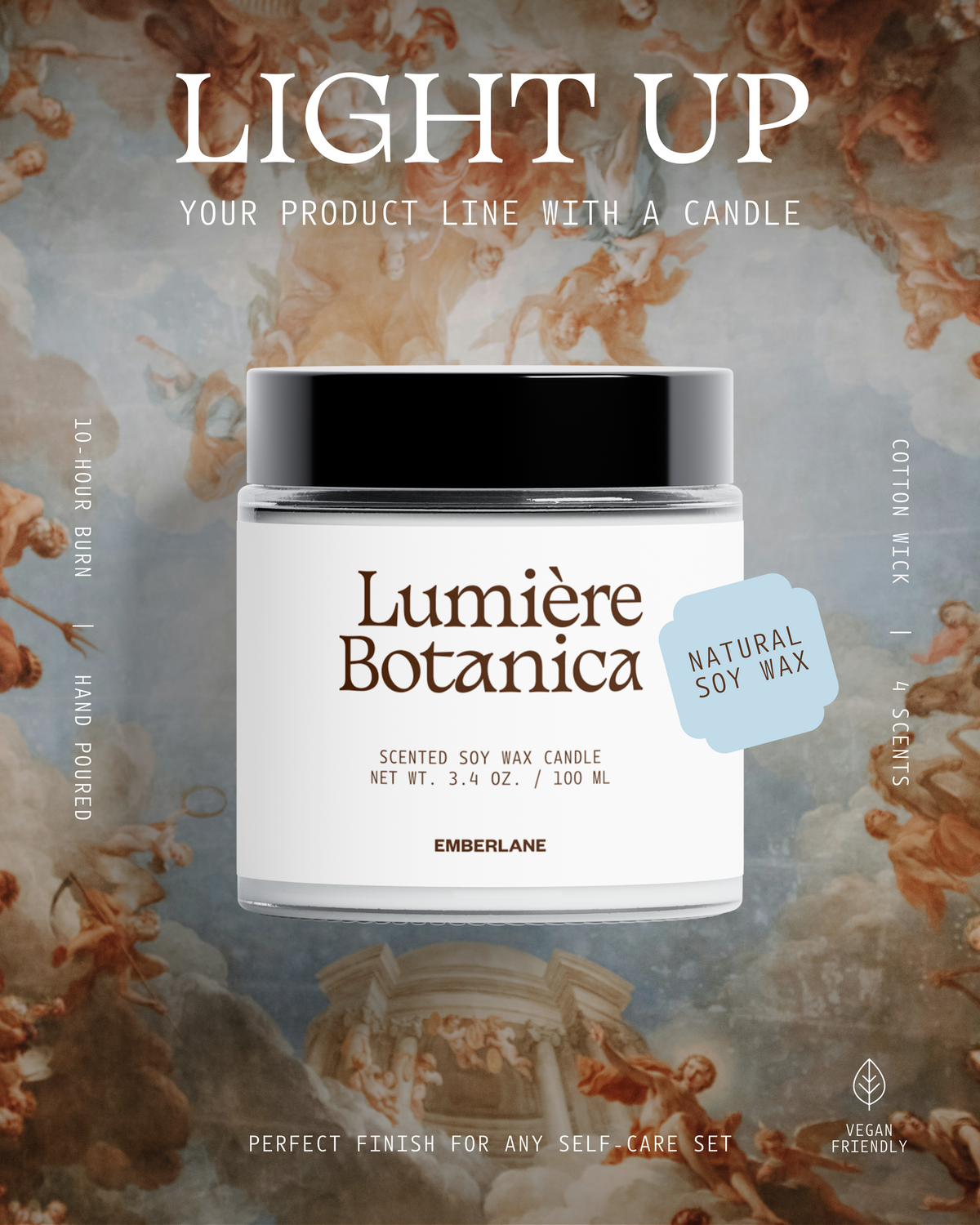 Soy Wax Candle, Moss